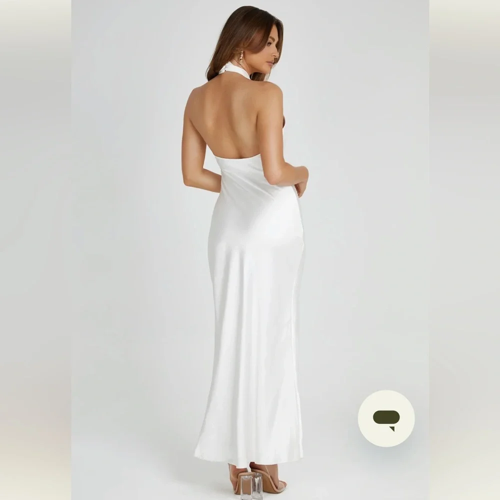 Meshki Laura Halter Satin Gown size s - Picture 2 of 7